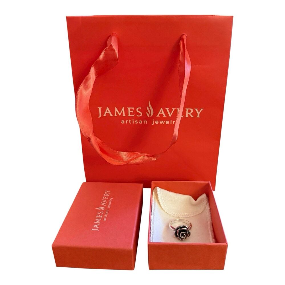 James Avery Retired Ring Size 6 Rose Blossom Sterling Silver 925